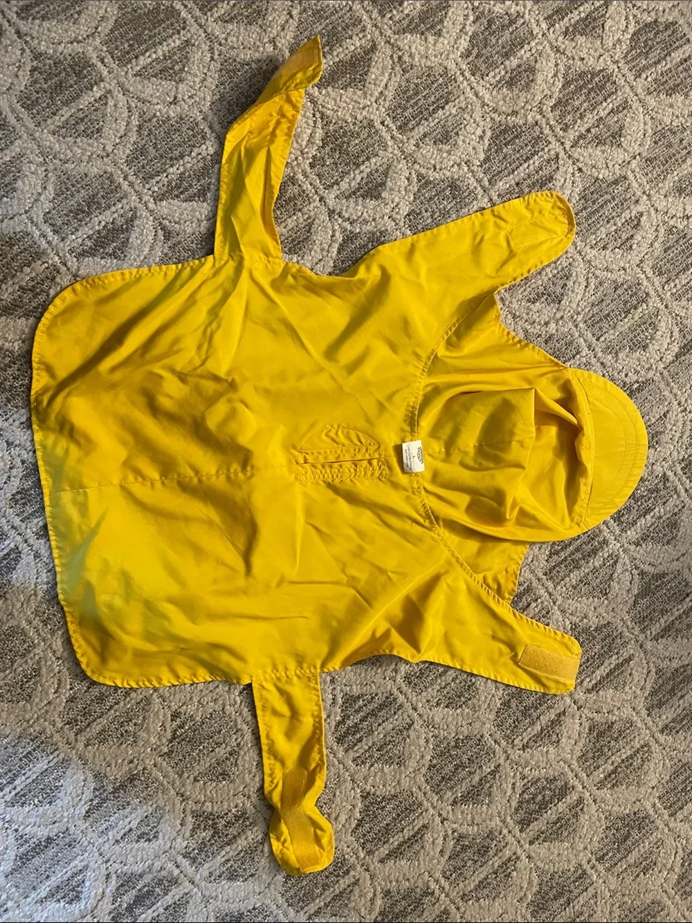 Large Yellow Dog Raincoat with Hood